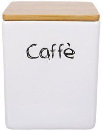 Банка керамічна "Caffe" 440 мл з бамбуковою кришкою, сіра BD-304-058 фото