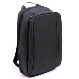 Мужской рюкзак из текстиля Vintage 20490 Черный 25х42х12 см b20490 фото