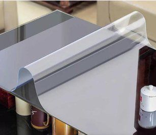 Мягкое стекло Прозрачная силиконовая скатерть на стол Soft Glass Защита для мебели 2.4х1.0м (толщина 1.5 мм) L1500014 фото