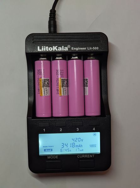 Акумулятор 18650 Samsung INR18650-35E 3500mAh Рожевий L350186 фото