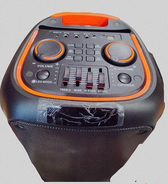 Портативна бездротова колонка NDR-1095 8 дюймів 6000 Вт з мікрофоном L712052 фото