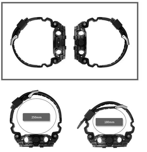 Мужские спортивные наручные часы Skmei 1617 Черные L900321 фото