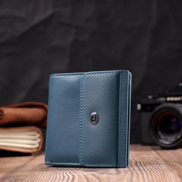 Женский кошелек среднего размера из натуральной кожи ST Leather 19497 Бирюзовый b19497 фото