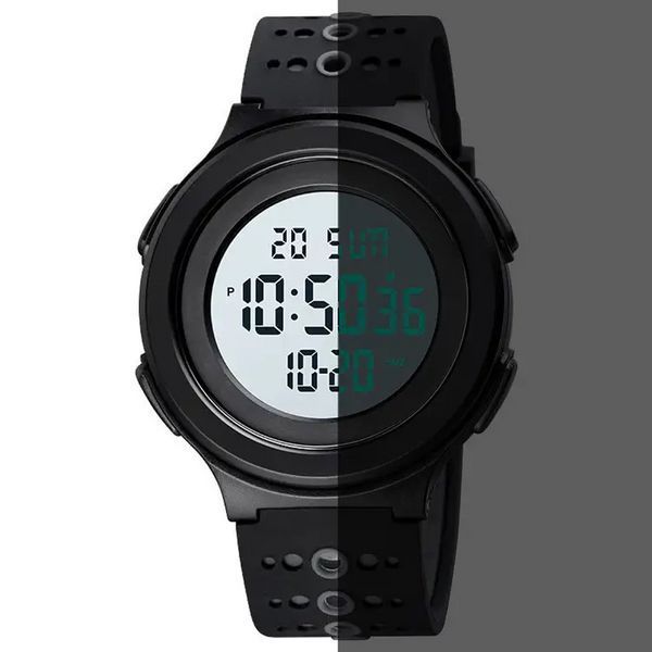 Мужские наручные часы Skmei 1733 Черные с белым L9007121 фото