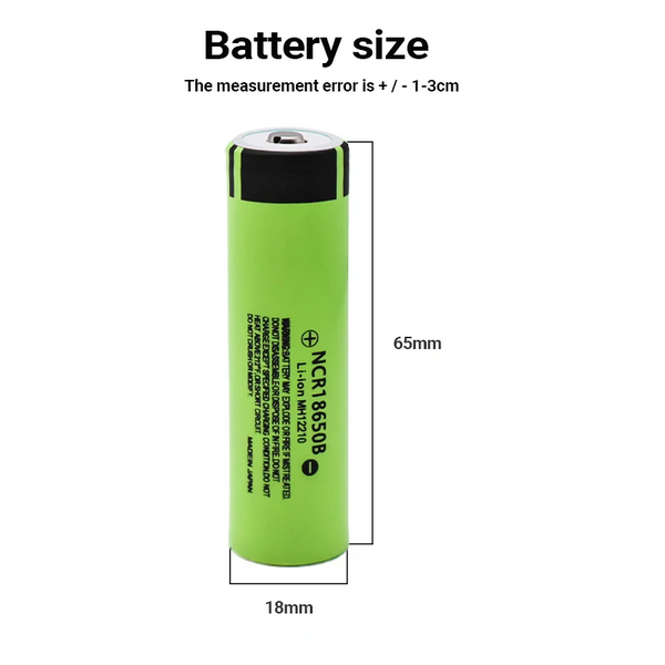 Защищенный Li-Ion аккумулятор Panasonic NCR18650B 3400 mAh Зеленый L2254848 фото
