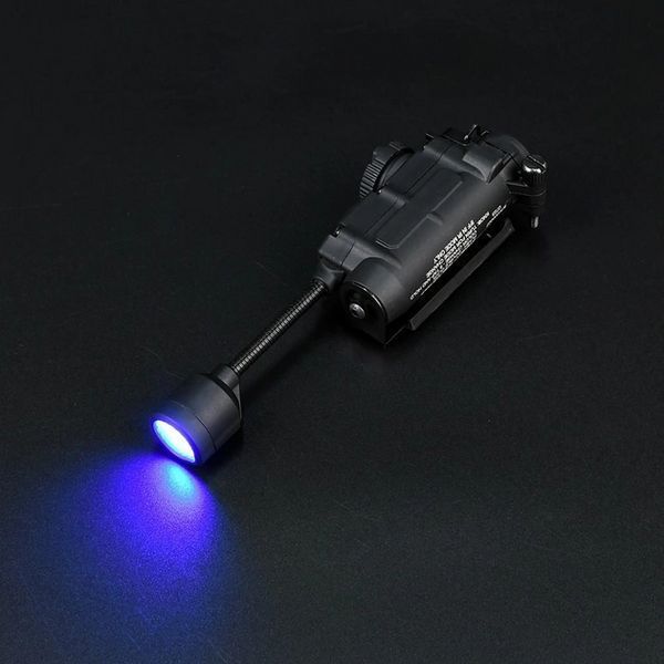 Тактический фонарь Sidewinder на шлем (белый + красный + зеленый + синий + ИК свет) Черный L703329 фото
