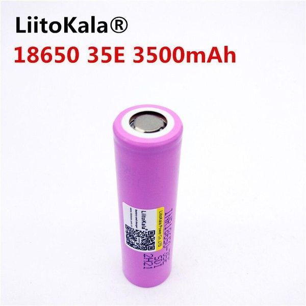 Акумулятор 18650 Samsung INR18650-35E 3500mAh Рожевий L350186 фото