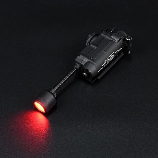 Тактический фонарь Sidewinder на шлем (белый + красный + зеленый + синий + ИК свет) Черный L703329 фото