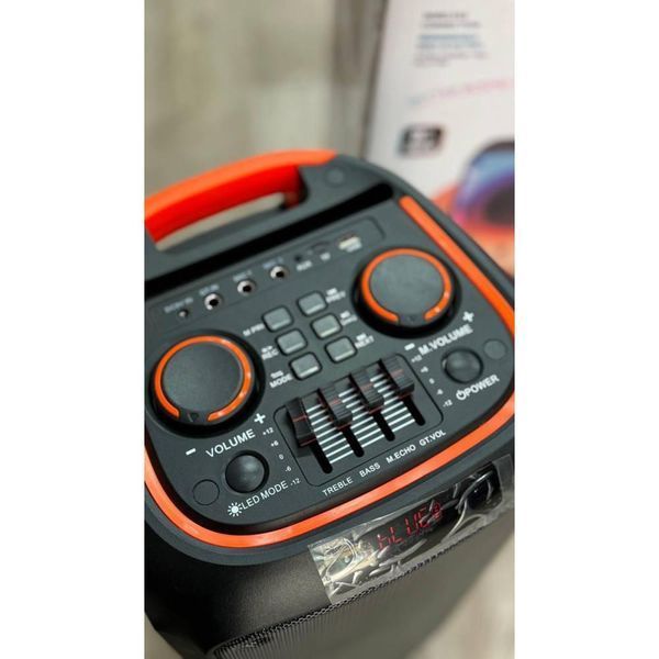 Портативна бездротова колонка NDR-1095 8 дюймів 6000 Вт з мікрофоном L712052 фото