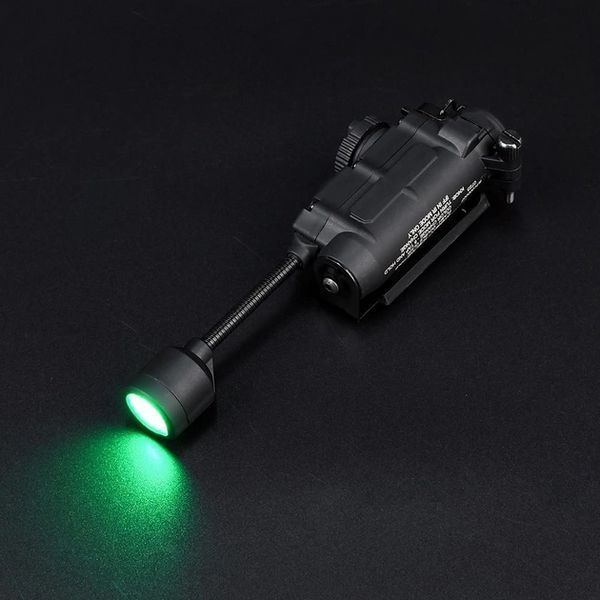 Тактический фонарь Sidewinder на шлем (белый + красный + зеленый + синий + ИК свет) Черный L703329 фото