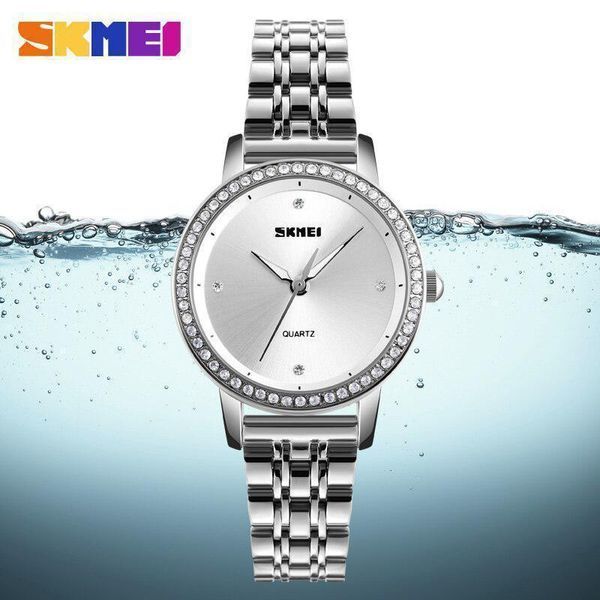 Класичний жіночий годинник Skmei 1311 Malibu сріблястий L13118 фото