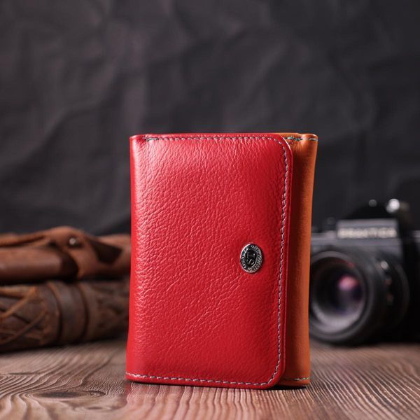 Яркий кошелек для девушек из натуральной кожи ST Leather 22498 Разноцветный b22498 фото