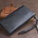 Кошелек-клатч из кожи с карманом для мобильного ST Leather 19310 Черный b19310 фото 7