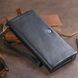 Кошелек-клатч из кожи с карманом для мобильного ST Leather 19310 Черный b19310 фото 9