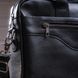 Деловая мужская сумка из зернистой кожи Vintage 14886 Черная b14886 фото 10