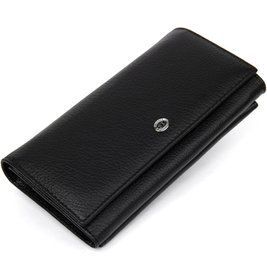 Добротный женский кошелек ST Leather&nbsp;19375 Черный b19375 фото
