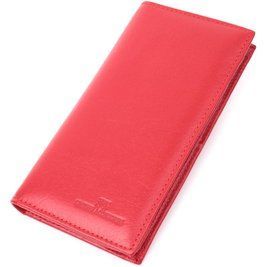 Вертикальный женский кошелек на магнитах из натуральной кожи ST Leather 22539 Красный b22539 фото
