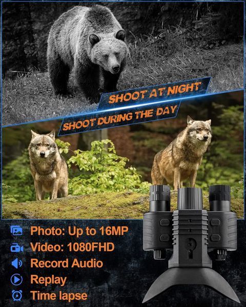 Прибор ночного видения NV-880 8x16MP с цифровым зумом 1080P HD WiFi 850nm (до 600м в темноте) L703023 фото