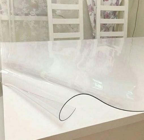 Мягкое стекло Прозрачная силиконовая скатерть на стол Soft Glass Защита для мебели 3.2х1.0 м Толщина 1.5мм L1500023 фото