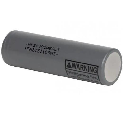 Акумулятор LG Li-ion 21700 5000mAh INR21700 M50LT 7.2A (Сірий) L23080 фото