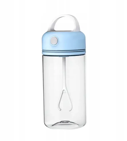 Пляшка-шейкер для води 380 мл з ручкою синя HPLN010 фото