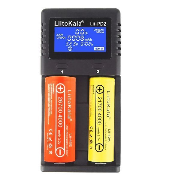 Універсальний зарядний пристрій Liitokala lii-PD2 (на 2 канали) L2004211 фото