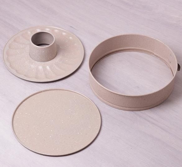 Форма Kamille Marble для випічки роз'ємна &Oslash;26х7см зі змінним дном для кексу KM-6023 фото