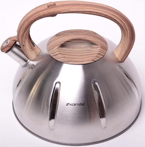 Чайник Kamille Whistling Kettle 5л з нержавіючої сталі зі свистком KM-0698 фото