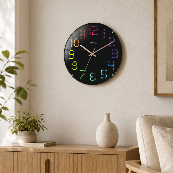 Годинник настінний круглий Technoline WT7410 Чорний DDAS304126 фото