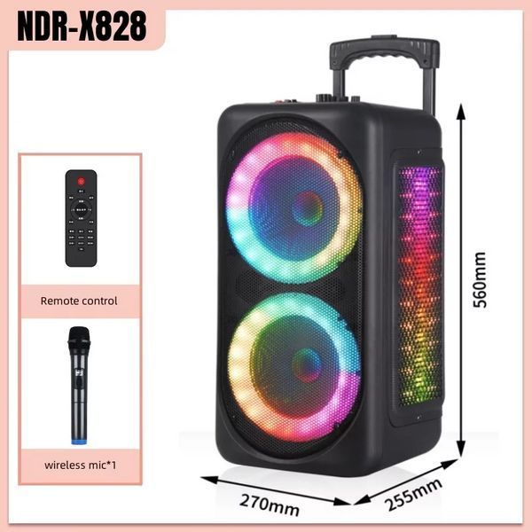 Портативная Bluetooth колонка speaker NDR-X828 с микрофоном L712048 фото