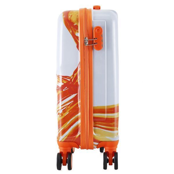 Валіза Semi Line 20" (S) 44 л White/Orange Print з висувною ручкою DDAS303816 фото