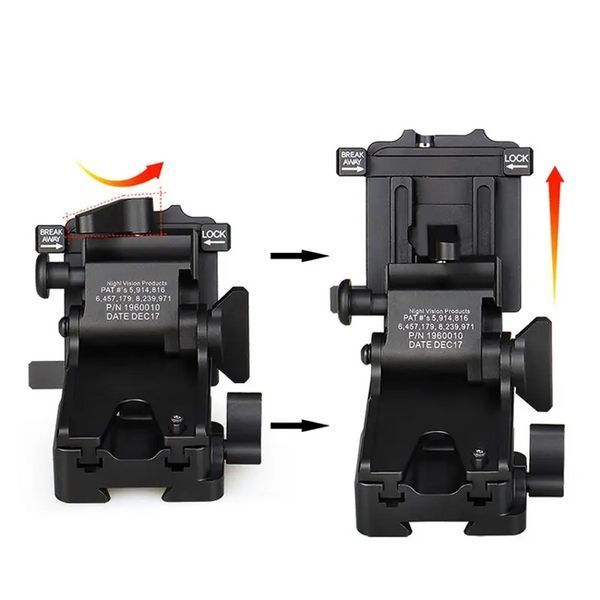 Крепление для NVG c Horn и Dovetail интерфейсами для PVS-7/14/15/18/21/31 Norotos CL24-0237 (Черный) L712302 фото