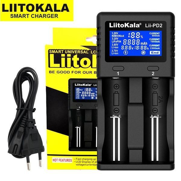 Універсальний зарядний пристрій Liitokala lii-PD2 (на 2 канали) L2004211 фото