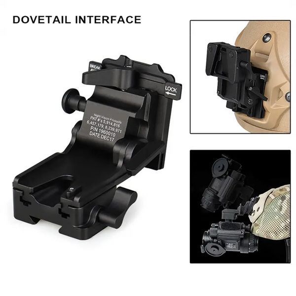 Крепление для NVG c Horn и Dovetail интерфейсами для PVS-7/14/15/18/21/31 Norotos CL24-0237 (Черный) L712302 фото