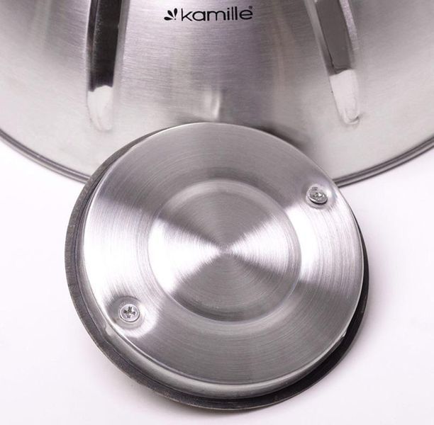 Чайник Kamille Whistling Kettle 5л з нержавіючої сталі зі свистком KM-0698 фото