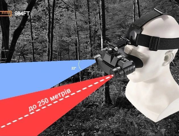 Прилад нічного бачення G1 4.5х 1920x1080P 940nm із кріпленням на голову + карта 32Гб L900631 фото
