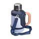 Термос туристичний Vacuum Cup 1.5 літра з ремінцем і складною ручкою темно-синій HP-14-21BL фото 4