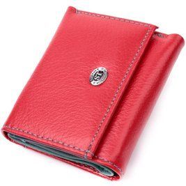 Яркий маленький кошелек для женщин из натуральной кожи ST Leather 19502 Красный b19502 фото