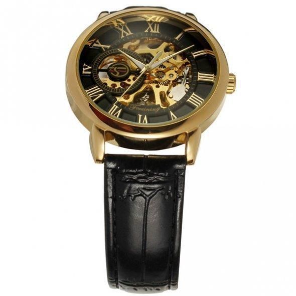 Чоловічий класичний годинник Forsining Rich механічний L112012 фото