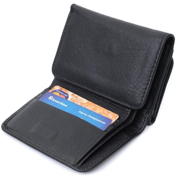 Кошелек для женщин горизонтального формату из натуральной кожи ST Leather 22722 Черный b22722 фото