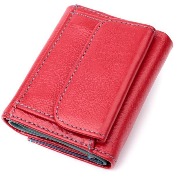 Яркий маленький кошелек для женщин из натуральной кожи ST Leather 19502 Красный b19502 фото