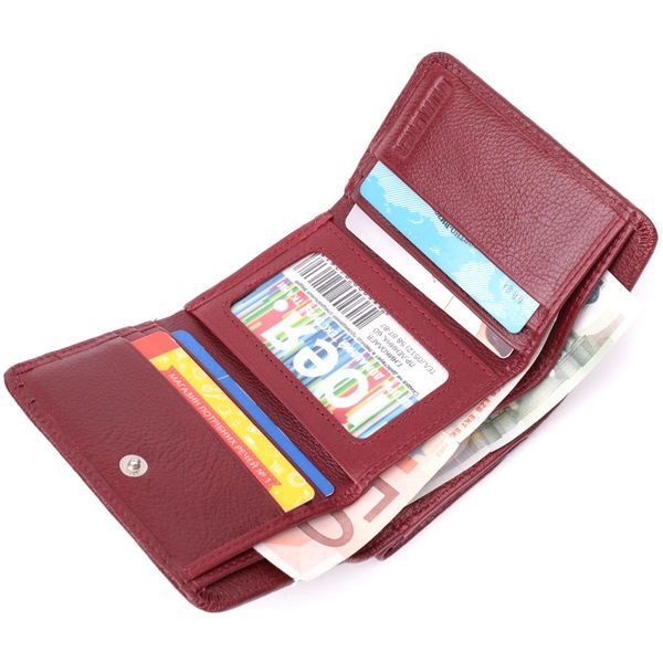 Кожаный интересный кошелек для женщин ST Leather 22507 Бордовый b22507 фото