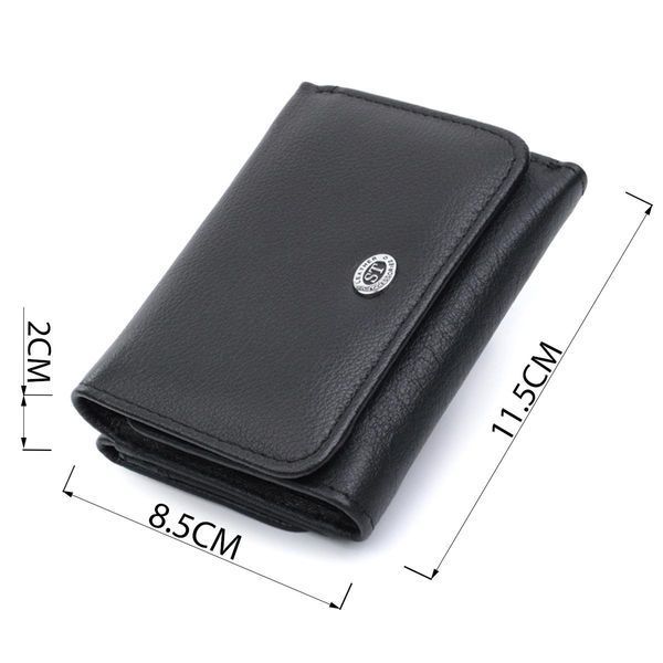 Кошелек для женщин горизонтального формату из натуральной кожи ST Leather 22722 Черный b22722 фото
