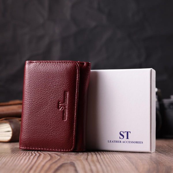 Кожаный интересный кошелек для женщин ST Leather 22507 Бордовый b22507 фото