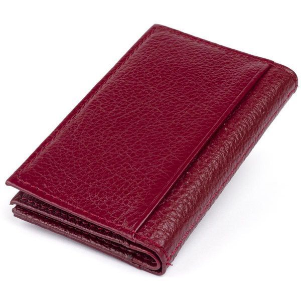Визитница-книжка ST Leather 19218 Бордовая b19218 фото
