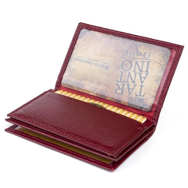 Визитница-книжка ST Leather 19218 Бордовая b19218 фото