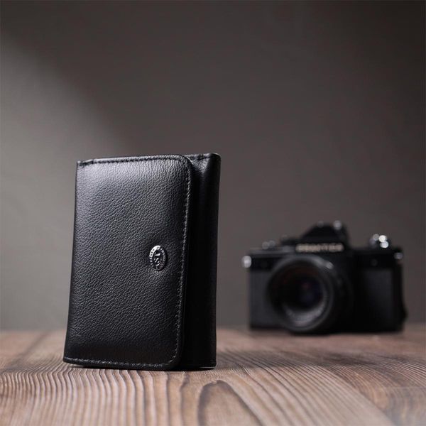 Кошелек для женщин горизонтального формату из натуральной кожи ST Leather 22722 Черный b22722 фото