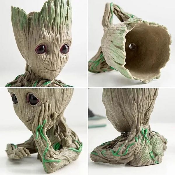 Горшок для цветов и канцелярии Грут Groot G1 + круглая подставка 14 см*10 см*7,5 см L703197 фото