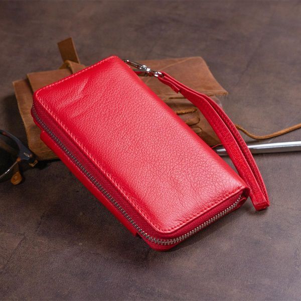Кошелек из кожи на защелке ST Leather 19343 Красный b19343 фото