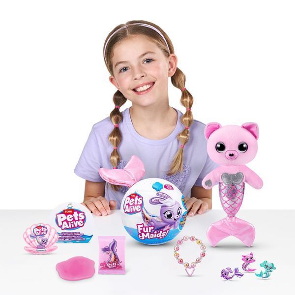 Интерактивный игровой набор серии "Furmaids" Котенок Пурл Pets & Robo Alive RT-9555A фото
